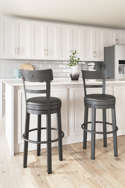 Myers Furniture Outlet - Ashley Furniture - Valebeck Dining Room - Bar Height Bar Stool (Set of 2) / Multi - D546-630X2