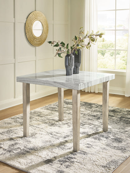 Myers Furniture Outlet - Ashley Furniture - Larawyn Dining Room - Square DRM Counter Table / Bisque - PCD575-13