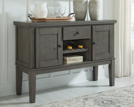 Myers Furniture Outlet - Ashley Furniture - Hallanden Dining Room - Dining Chair (Set of 2) / Two-tone Gray - D589-01X2