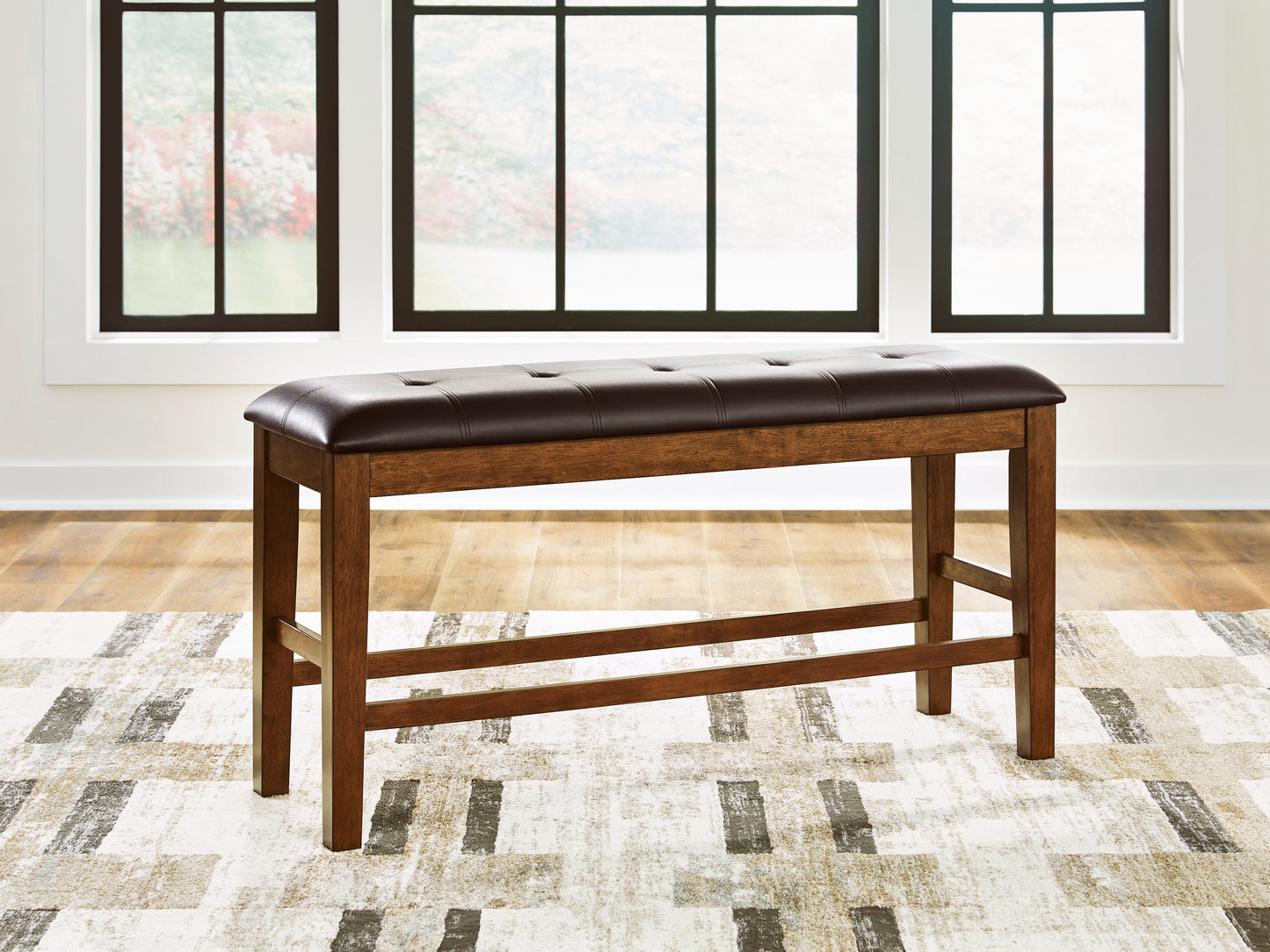 Myers Furniture Outlet - Ashley Furniture - Ralene Dining Room - DBL Counter UPH Bench (1/CN) / Medium Brown - D594-09
