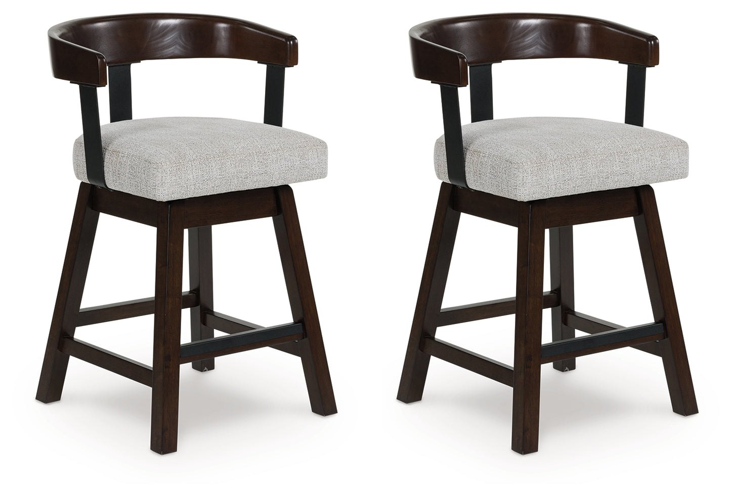 Myers Furniture Outlet - Ashley Furniture - Haddigan Dining Room - Counter Height Barstool (Set of 2) / Dark Brown - D596-224X2