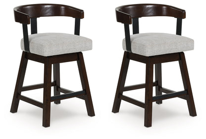 Myers Furniture Outlet - Ashley Furniture - Haddigan Dining Room - Counter Height Barstool (Set of 2) / Dark Brown - D596-224X2