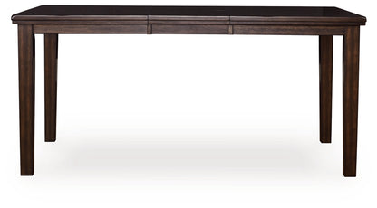 Myers Furniture Outlet - Ashley Furniture - Haddigan Dining Room - DRM Counter Butterfly EXT TBL / Dark Brown - D596-32