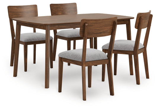 Myers Furniture Outlet - Ashley Furniture - Tameride Dining Table and 4 Chairs (Set of 5) - Dining Room Table Set (5/CN) / Brown - PCD609-225