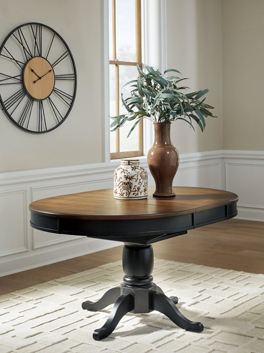Myers Furniture Outlet - Ashley Furniture - Clorazi Dining Room - Oval DRM Butterfly EXT Table - PCD619-48