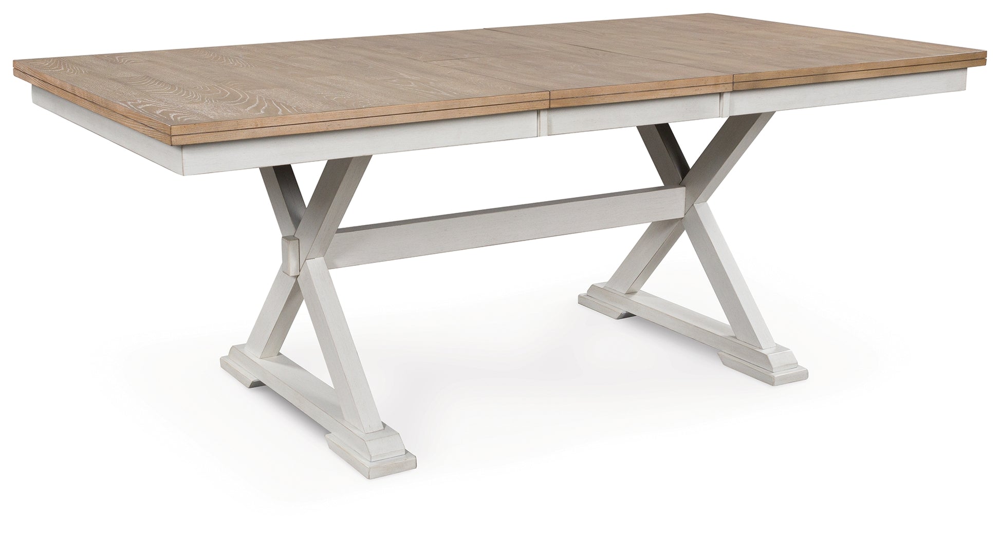 Myers Furniture Outlet - Ashley Furniture - Purlaney Dining Butterfly Extension Table - RECT DRM Butterfly EXT Table / Antique White/Natural - PCD627-35