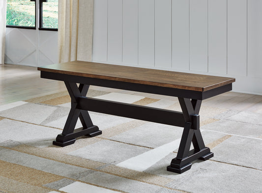 Myers Furniture Outlet - Ashley Furniture - Wildenauer Dining Room - Dining Room Buffet / Brown/Black / 59"W x 18"D x 37"H - D634-80