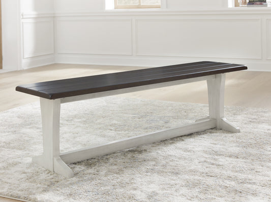 Myers Furniture Outlet - Ashley Furniture - Darborn Dining Room - Dining Table / Gray/Brown / 40"W x 78"D x 30"H - D796D3