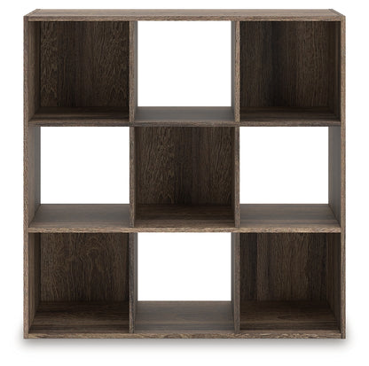 Myers Furniture Outlet - Ashley Furniture - Shallifer Nine Cube Organizer - Nine Cube Organizer / Brown - EA1104-3X3