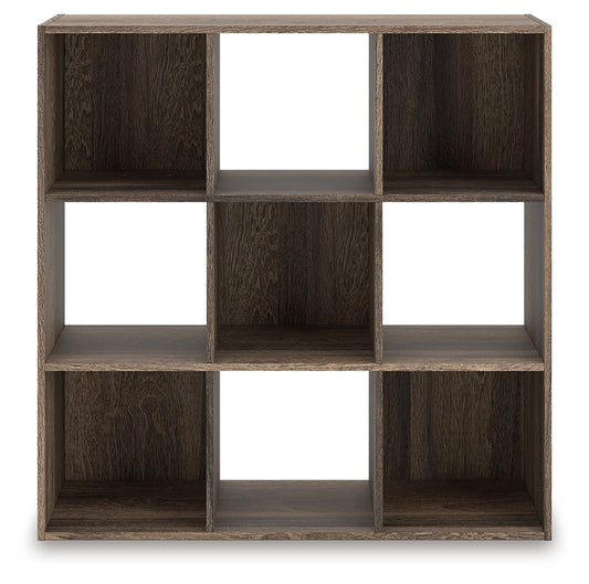 Myers Furniture Outlet - Ashley Furniture - Shallifer Nine Cube Organizer - Nine Cube Organizer / Brown - EA1104-3X3