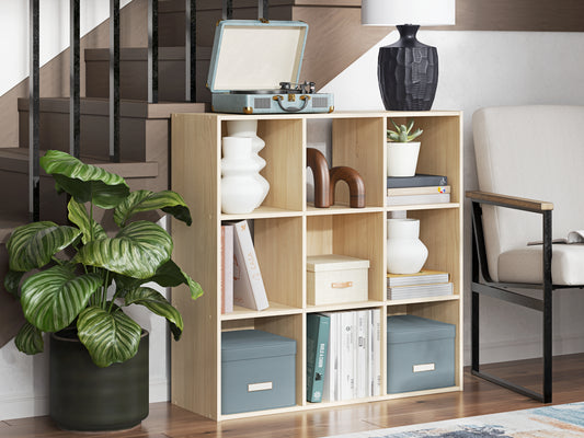 Myers Furniture Outlet - Ashley Furniture - Piperton Nine Cube Organizer - Nine Cube Organizer / Charcoal - EA5514-3X3