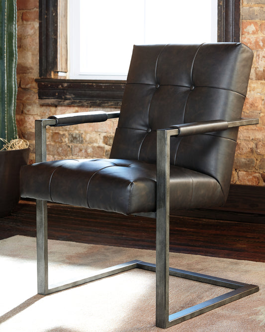 Myers Furniture Outlet - Ashley Furniture - Starmore Desk Chair - Home Office Desk Chair (Set of 2) / Black - H633-02A