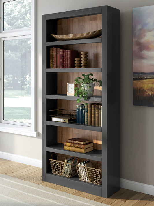 Myers Furniture Outlet - Ashley Furniture - Wildenauer Bookcase - Bookcase / Brown/Black - H664-70
