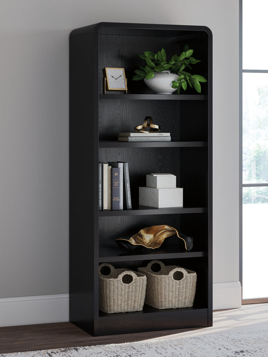 Myers Furniture Outlet - Ashley Furniture - Rowanbeck Bookcase - Large Bookcase / Black - H821-17