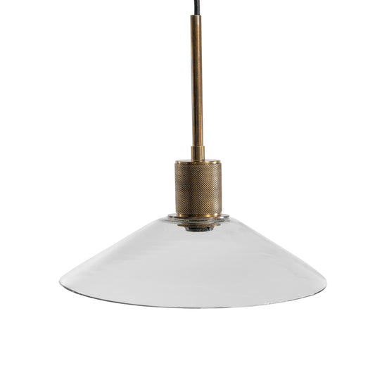 Myers Furniture Outlet - Ashley Furniture - Chaness Lighting - Glass Pendant Light (1/CN) / Clear/Brass - L000718