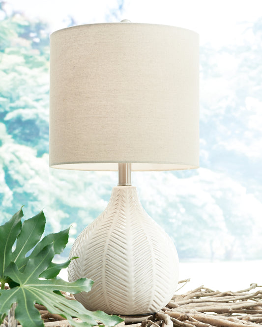 Myers Furniture Outlet - Ashley Furniture - Rainermen Lighting - Table Lamp (Set of 2) / Off White - L180024X2