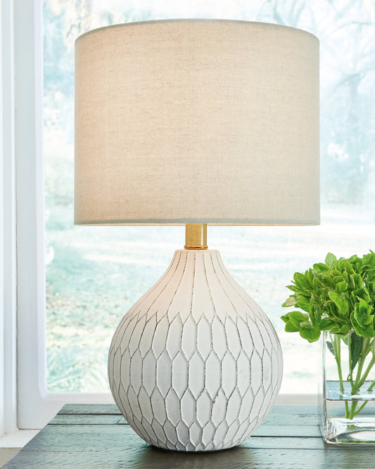 Myers Furniture Outlet - Ashley Furniture - Wardmont Lighting - Table Lamp (Set of 2) / White - L180094X2