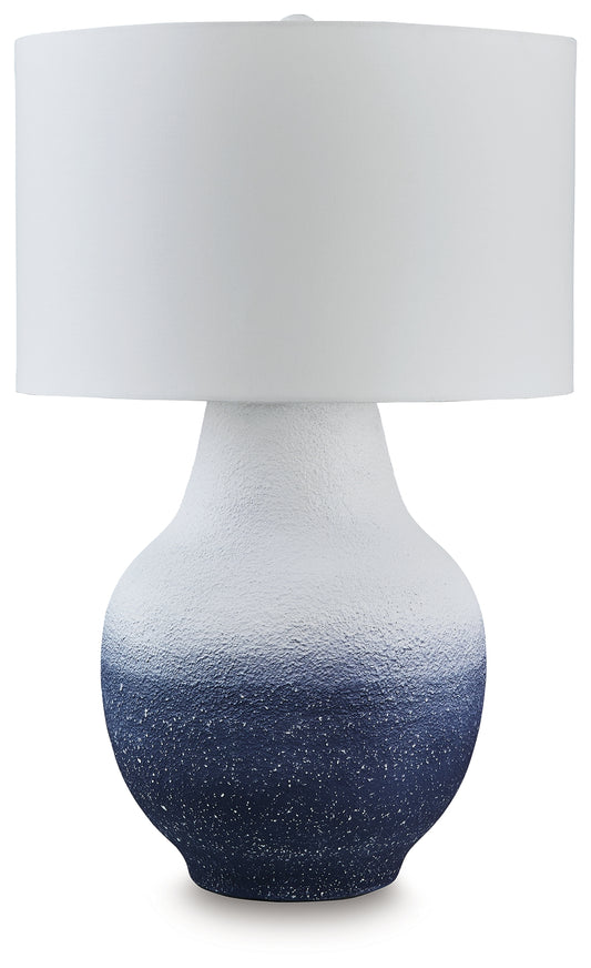 Myers Furniture Outlet - Ashley Furniture - Dashland Lighting - Metal Table Lamp (1/CN) / White/Navy - L207514