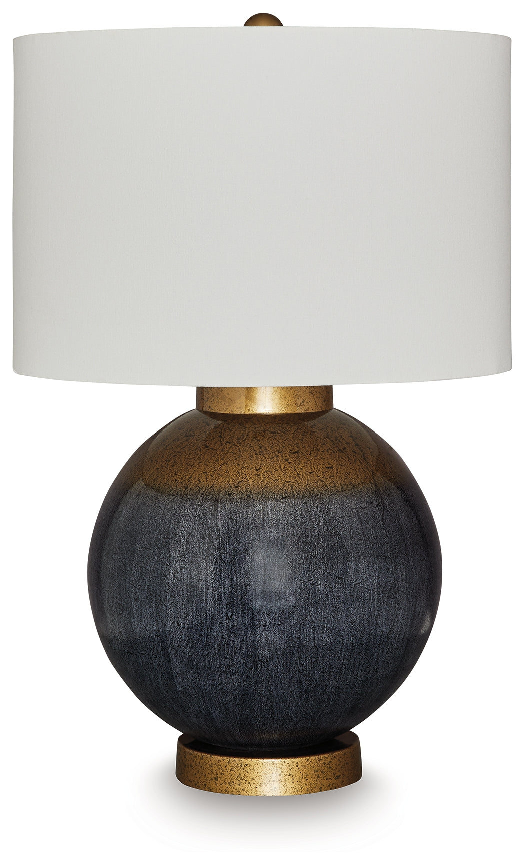 Myers Furniture Outlet - Ashley Furniture - Adara Lighting - Metal Table Lamp (1/CN) / Blue/Gold Finish - L207564