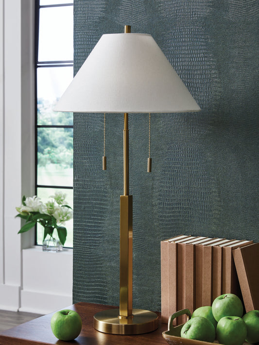 Myers Furniture Outlet - Ashley Furniture - Haigwood Lighting - Metal Floor Lamp (1/CN) / Gold Finish - L208471