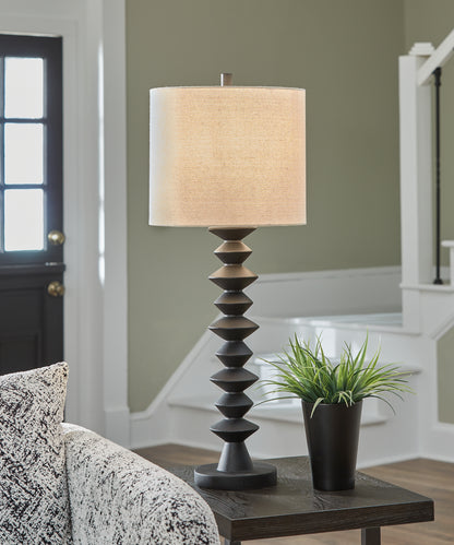 Myers Furniture Outlet - Ashley Furniture - Luanndon Lighting - 2-Piece Lamp Set / Black - L235783X2