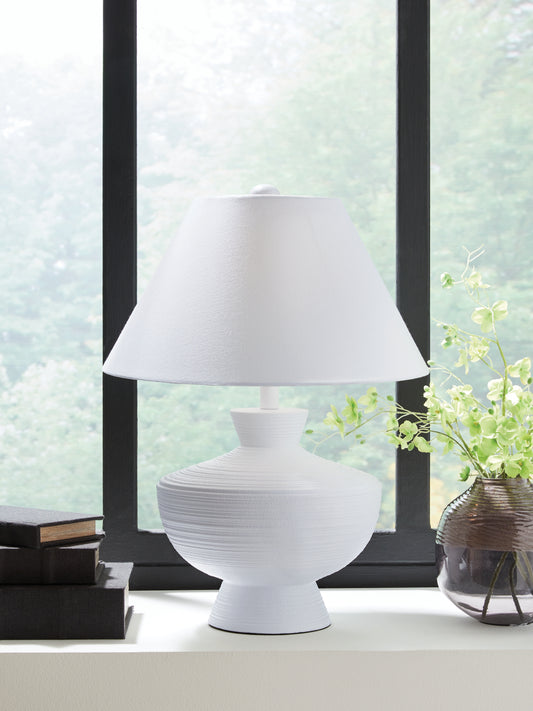 Myers Furniture Outlet - Ashley Furniture - Harelwood Lighting - Poly Table Lamp (1/CN) / White - L235934