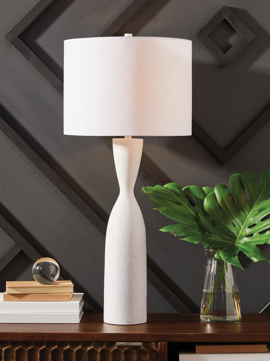 Myers Furniture Outlet - Ashley Furniture - Davinford Lighting - Poly Table Lamp (1/CN) / White - L236004