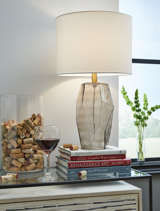 Myers Furniture Outlet - Ashley Furniture - Taylow Lighting - Table Lamp (Set of 2) / Gray - L430794X2