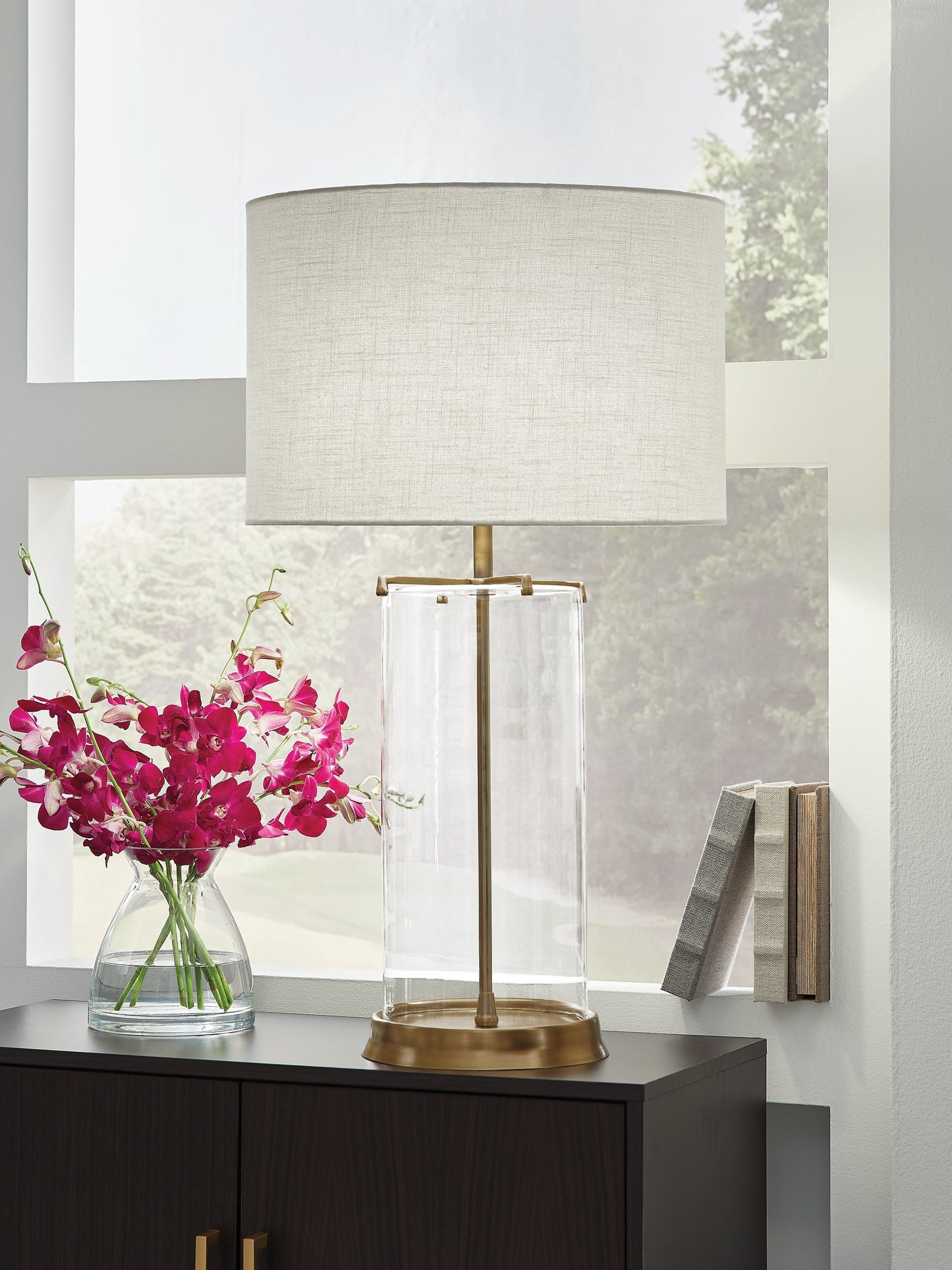Myers Furniture Outlet - Ashley Furniture - Gizeh Lighting - Glass Table Lamp (1/CN) - L430954