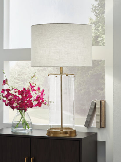 Myers Furniture Outlet - Ashley Furniture - Gizeh Lighting - Glass Table Lamp (1/CN) - L430954