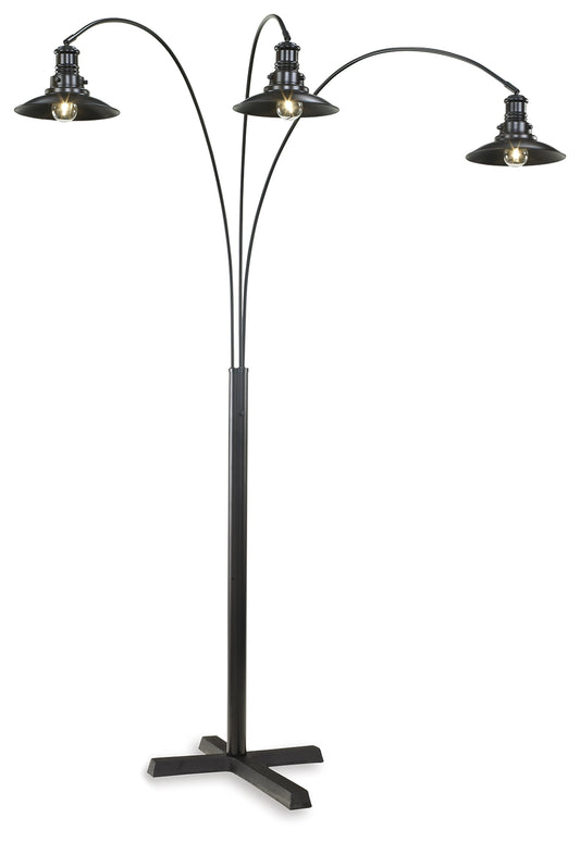 Myers Furniture Outlet - Ashley Furniture - Sheriel Lighting - Metal Arc Lamp (1/CN) / Black - L725059