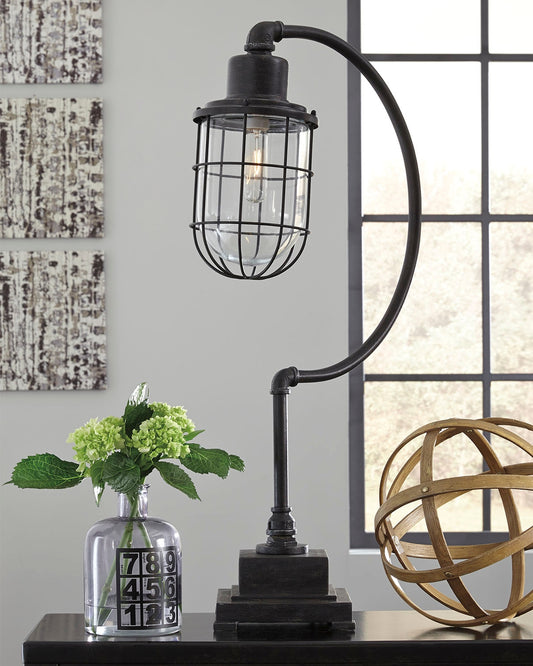 Myers Furniture Outlet - Ashley Furniture - Jae Lighting - Metal Desk Lamp (1/CN) / Antique Black - L734232