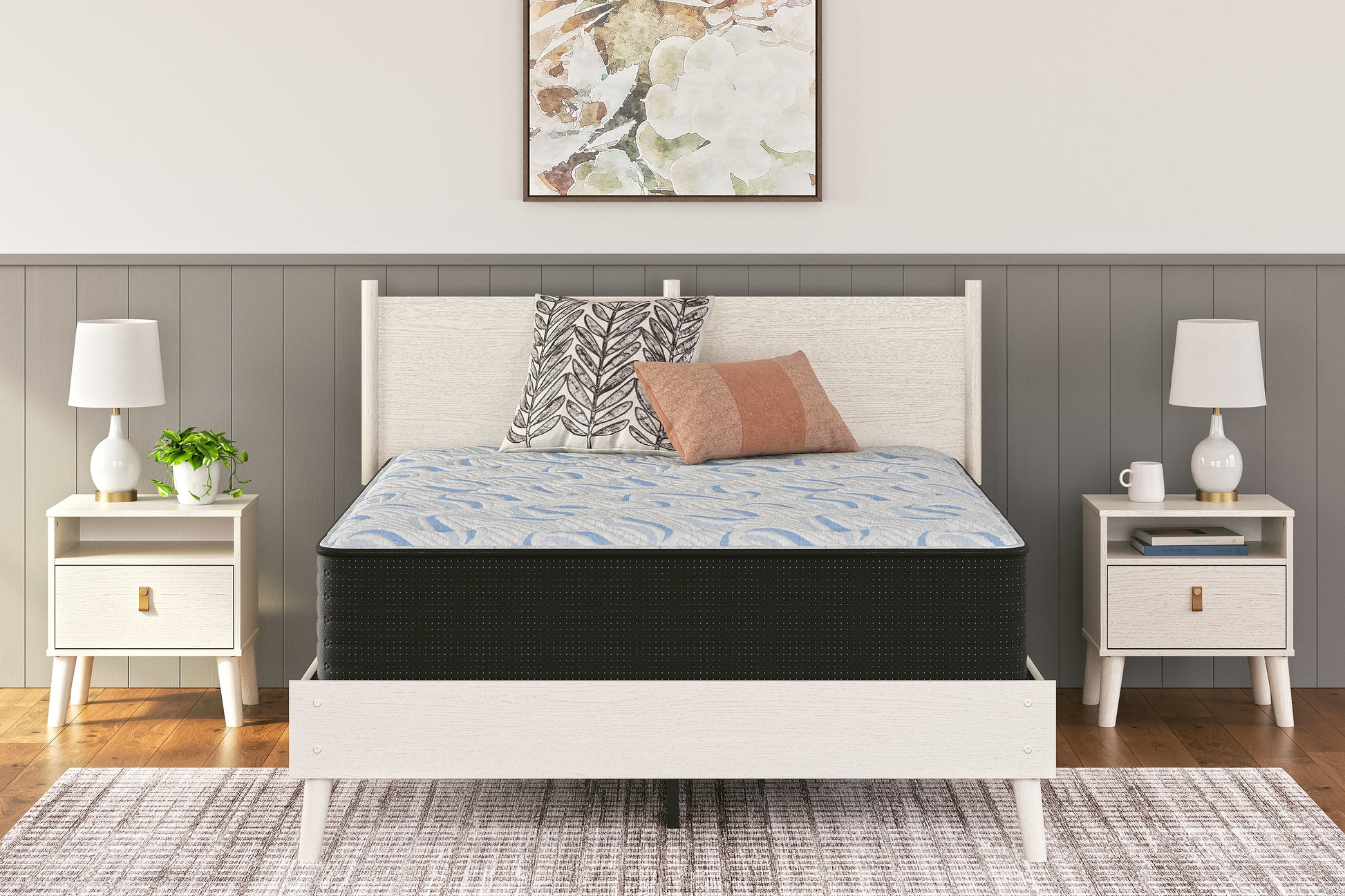 Myers Furniture Outlet - Ashley Furniture - Elite Springs Plush Mattresses - King / Gray/Blue - M40641