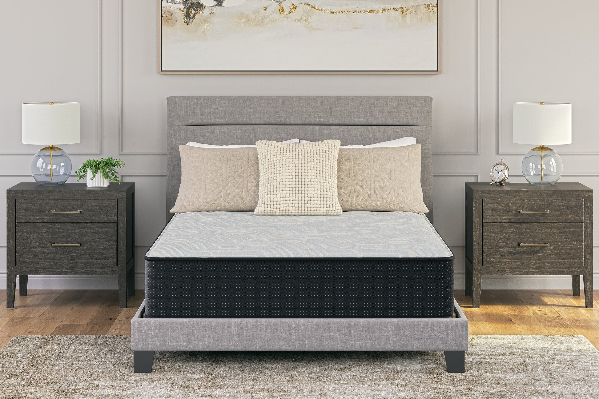 Myers Furniture Outlet - Ashley Furniture - Palisades Firm Mattresses - King / Gray/Blue - M41541