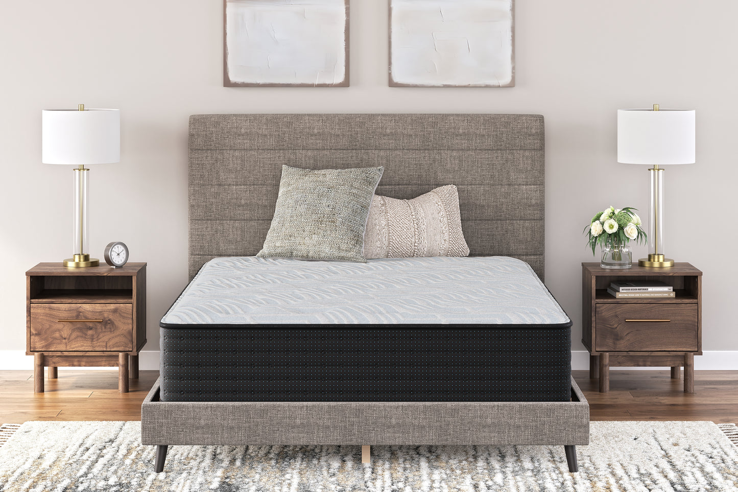 Myers Furniture Outlet - Ashley Furniture - Palisades Plush Mattresses - King / Gray/Blue - M41641