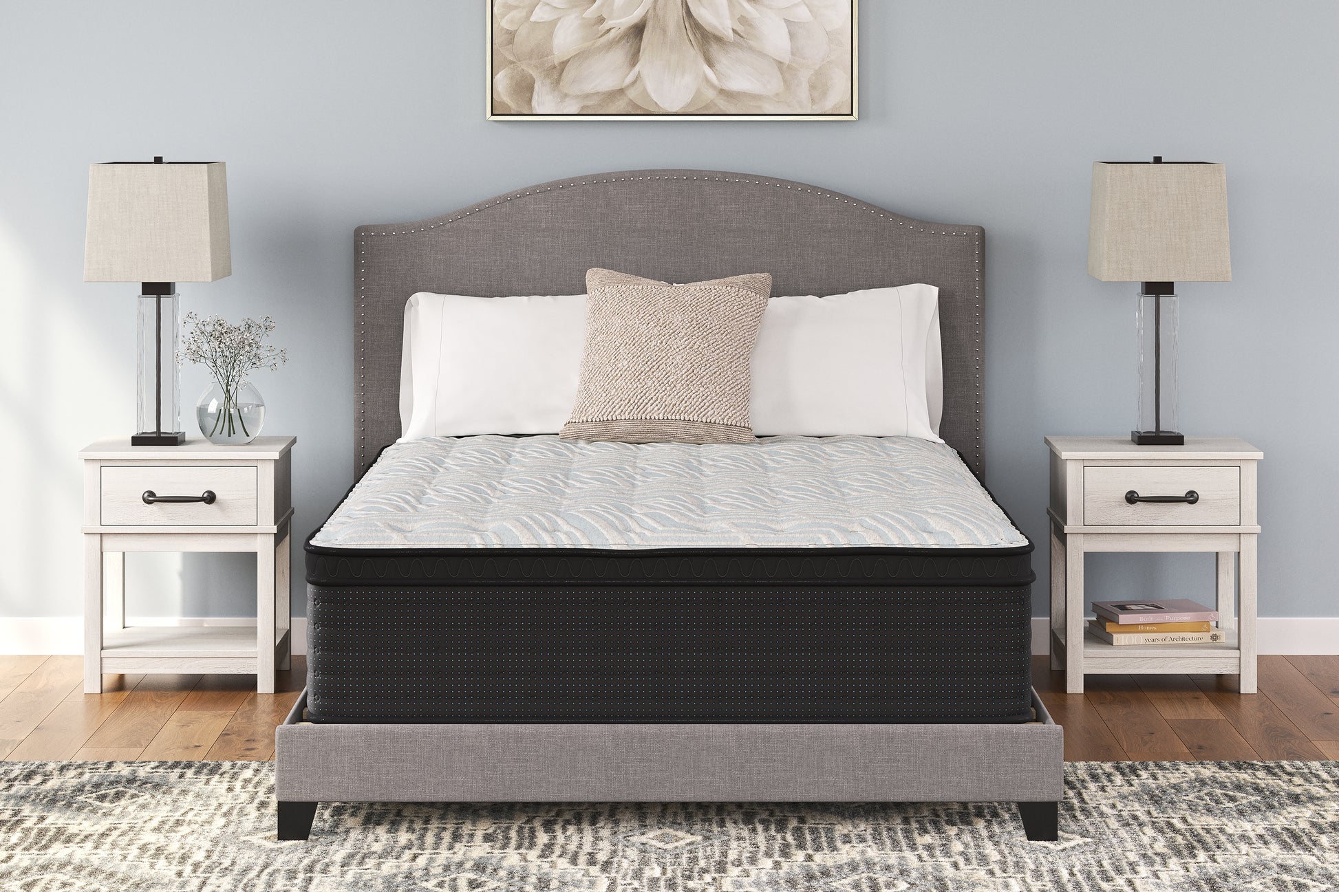 Myers Furniture Outlet - Ashley Furniture - Palisades ET Mattresses - Queen / Gray/Blue - M41731