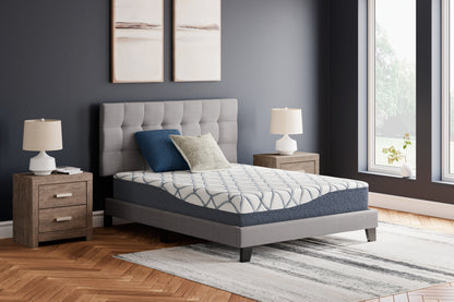 Myers Furniture Outlet - Ashley Furniture - 10 Inch Chime Elite 2.0 Mattresses - Twin / White/Blue - M42511