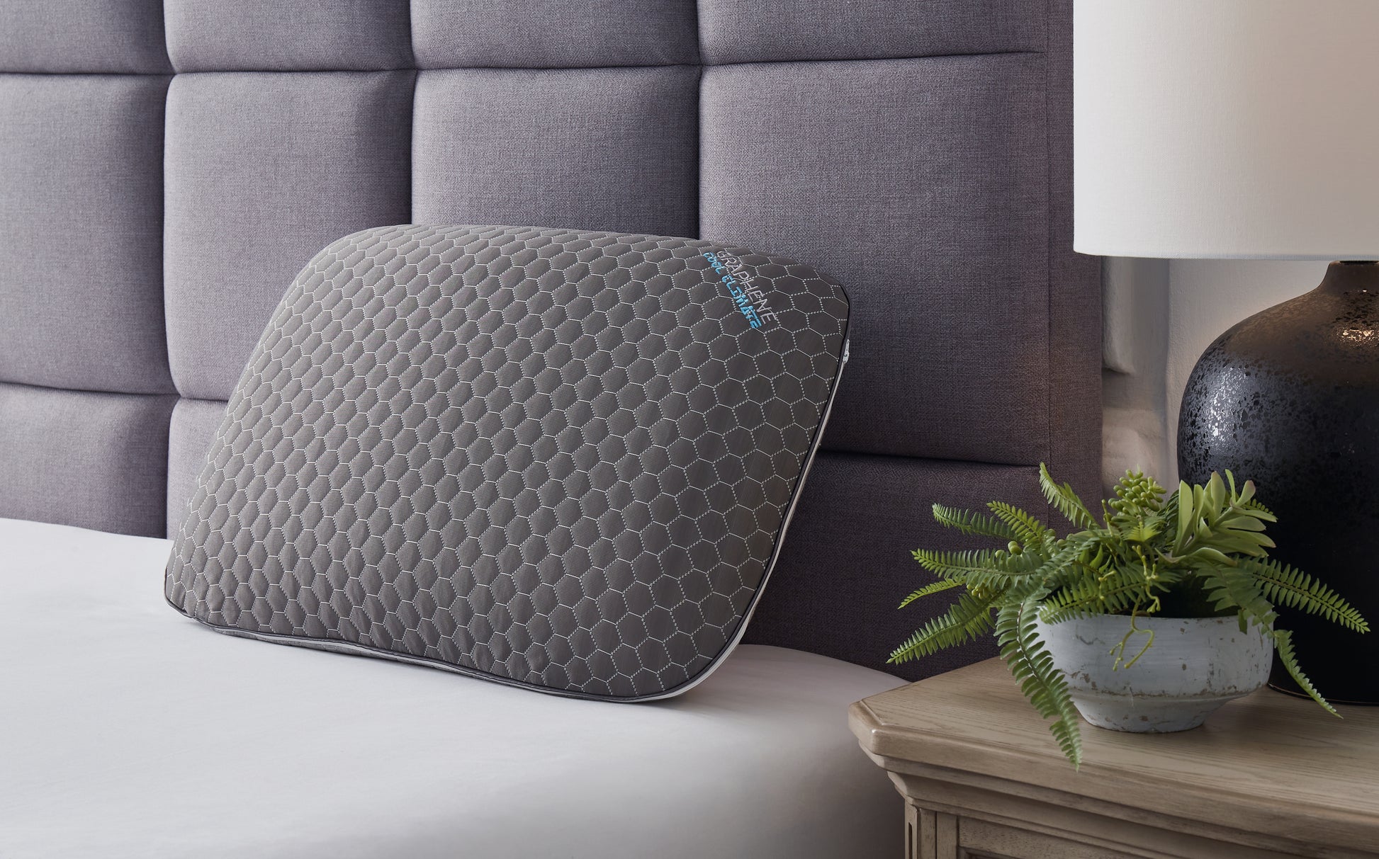 Myers Furniture Outlet - Ashley Furniture - Zephyr 2.0 Pillows - Graphene Contour Pillow (6/CS) / Dark Gray - M52113
