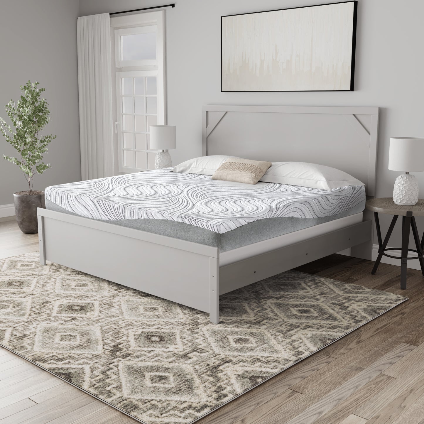 Myers Furniture Outlet - Ashley Furniture - 12 Inch Memory Foam Mattresses - Full / White - M59321