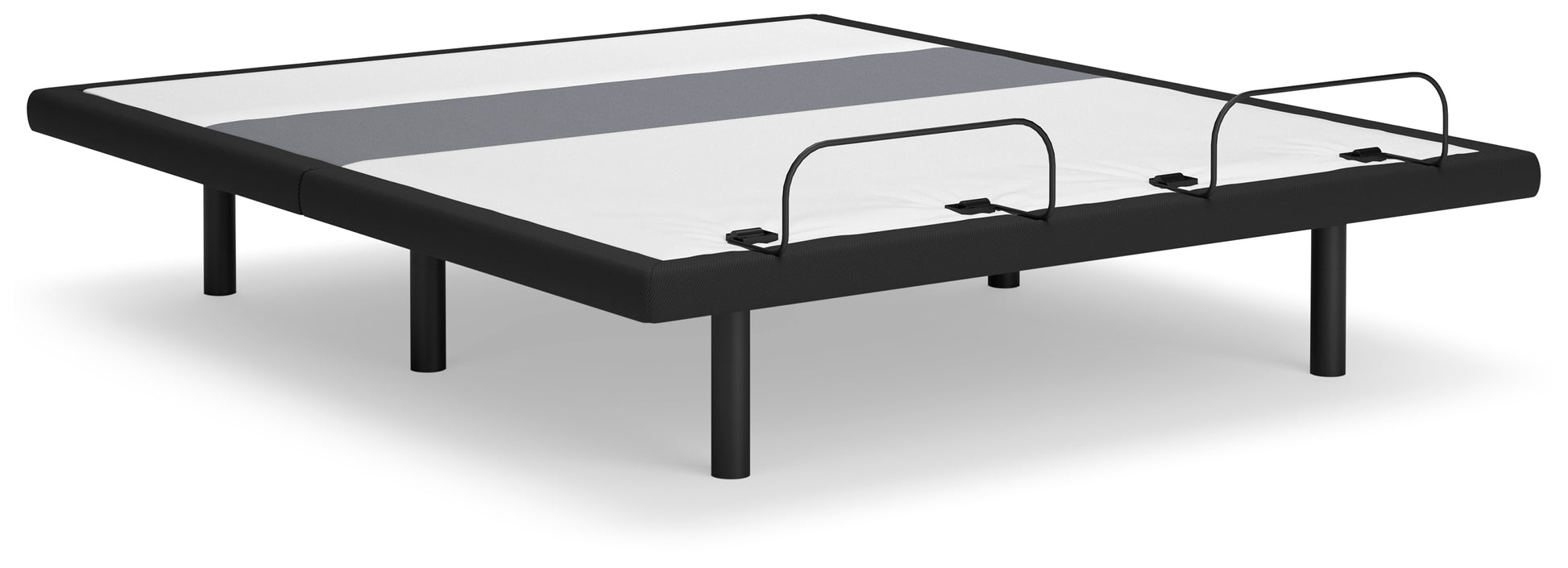 Myers Furniture Outlet - Ashley Furniture - Best Base with Lumbar and Audio California King Adjustable Base - Cal King Adjustable Base / Charcoal Gray - M5X592