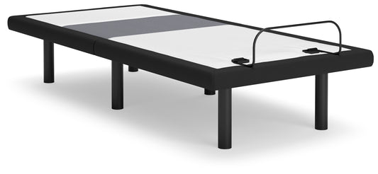 Myers Furniture Outlet - Ashley Furniture - Best Base with Lumbar and Audio Twin XL Adjustable Base - TXL Adjustable Base / Charcoal Gray - M5X572