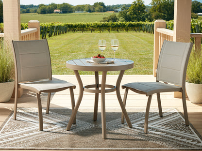 Myers Furniture Outlet - Ashley Furniture - Mission Beach Outdoor - Chairs w/Table Set (3/CN) / Beige - PCP200-050