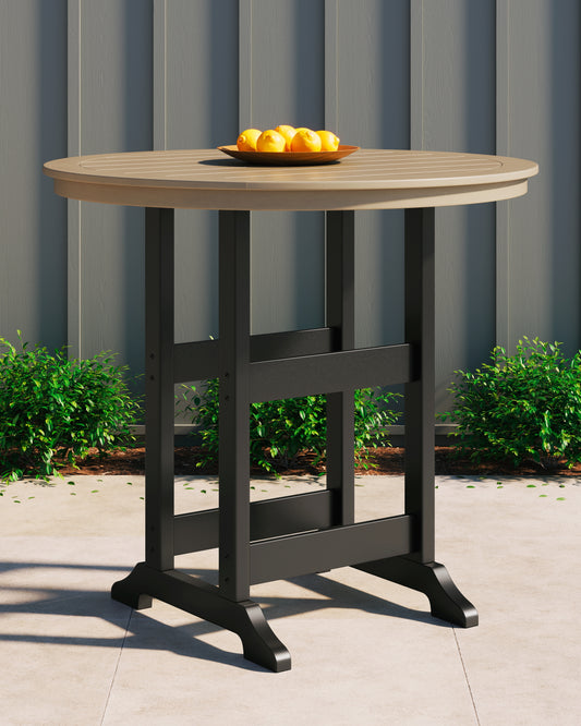 Myers Furniture Outlet - Ashley Furniture - Fairen Trail Outdoor - Barstool (Set of 2) / Black/Driftwood - P211-124