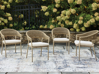 Myers Furniture Outlet - Ashley Furniture - Orchard Beach Outdoor - Arm Chair With Cushion (4/CN) - PCP373-601A