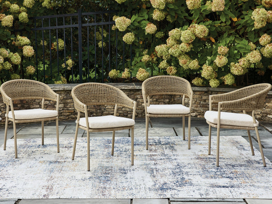 Myers Furniture Outlet - Ashley Furniture - Orchard Beach Outdoor - Arm Chair With Cushion (4/CN) - PCP373-601A