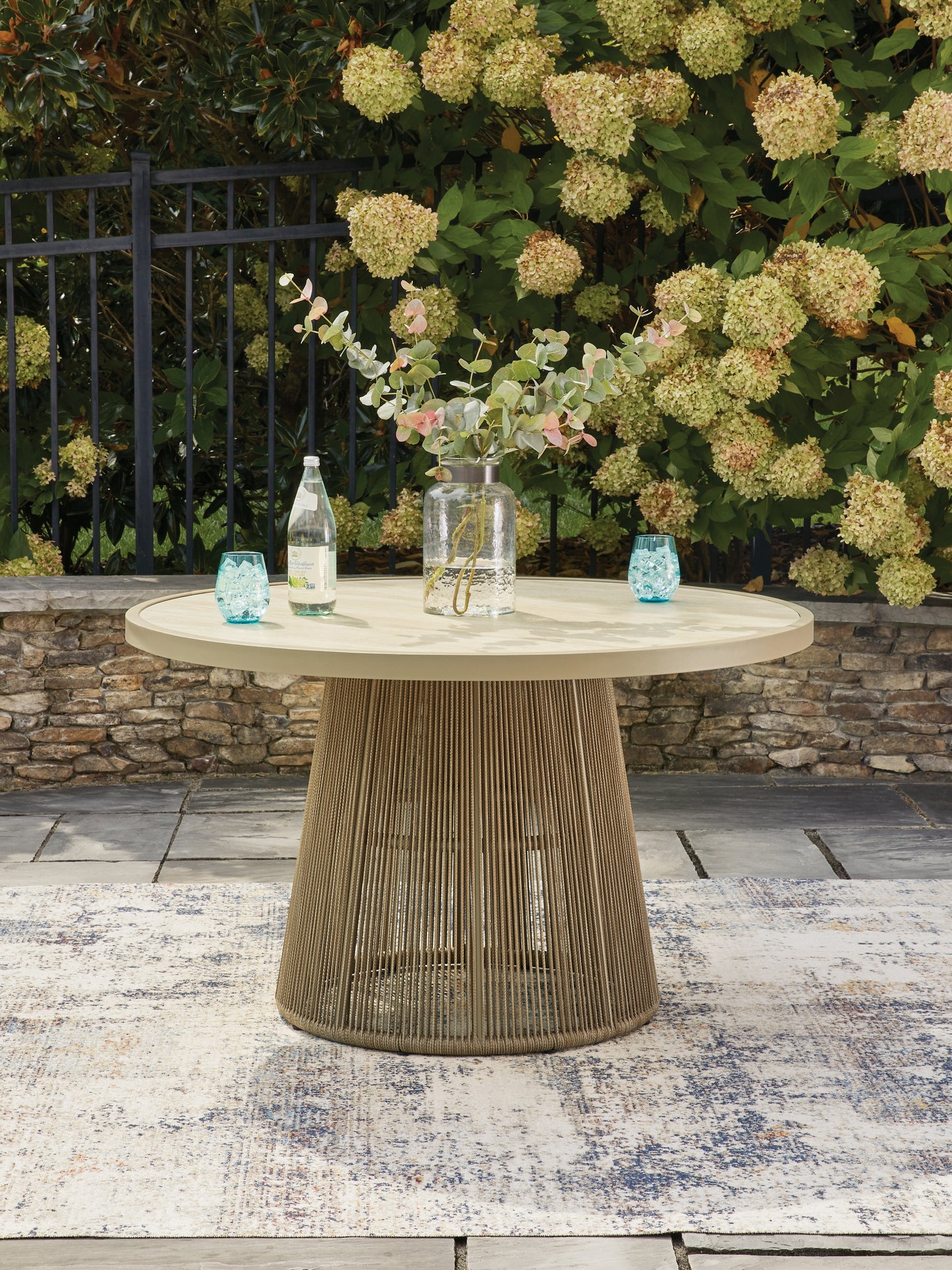 Myers Furniture Outlet - Ashley Furniture - Orchard Beach Outdoor - Outdoor Dining Table / Beige - PCP373P2