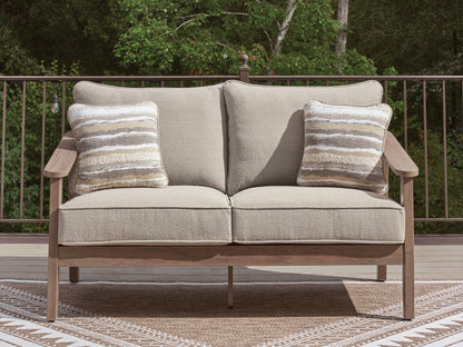 Myers Furniture Outlet - Ashley Furniture - Harmony Headlands Outdoor - Loveseat w/Cushion - PCP428-835