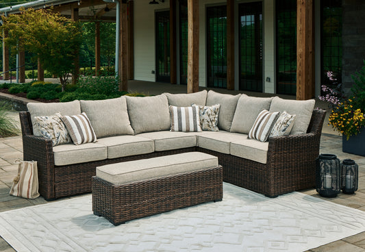 Myers Furniture Outlet - Ashley Furniture - Brook Ranch Outdoor - RECT Multi-Use Table / Brown - P465-625