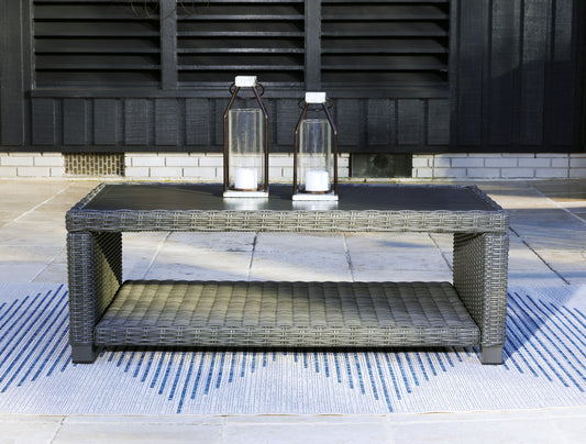 Myers Furniture Outlet - Ashley Furniture - Elite Park Outdoor - Bench with Cushion / Gray - P518-600