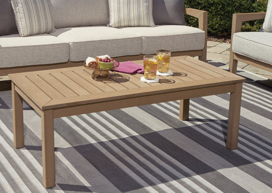 Myers Furniture Outlet - Ashley Furniture - Hallow Creek Outdoor - Rectangular Cocktail Table / Driftwood - P560-701